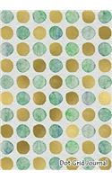 Dot Grid Journal: 7x 10 Dot Grid Journal Professionally Designed (Golden Dot), Work Book, Planner, Dotted Notebook, Bullet Grid Journal, Diary,100 Pages