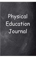 Physical Education Journal Chalkboard Design