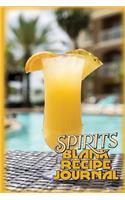 Spirits Blank Recipe Journal: Drink Recipe Journal or Bartender Book 50 Pages 6"x9" Matte Cover Finish Book 07
