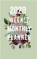 Monthly Planner 2020 Two Year Monthly Calendar Planner Flower Gift A beautiful: Planner 2020 / Planner Book Gift, 100 Pages, 5 x 8 inches, Monthly Planner 2020 Two Year Monthly Calendar Planner Flower Gift Planner, Planner Book,