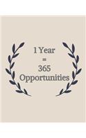 1 Year = 365 Opportunities