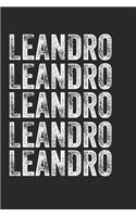 Name LEANDRO Journal Customized Gift For LEANDRO A beautiful personalized