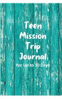 Teen Mission Trip Journal