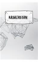 Kasachstan: Liniertes Reisetagebuch Notizbuch oder Reise Notizheft liniert - Reisen Journal für Männer und Frauen mit Linien