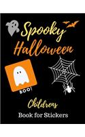Spooky Halloween Children's Book for Stickers