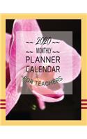 2020 Monthly Planner Calendar For Teachers