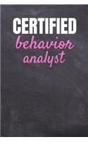 Certified Behavior Analyst