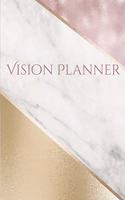 Vision Planner: Blank Write In Dream Board Goal Journal With VISION PAGE