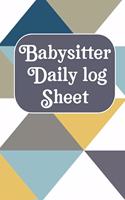 Babysitter Daily Log Sheet
