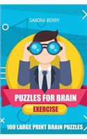 Puzzles For Brain Exercise: Str8ts Puzzles - 100 Large Print Brain Puzzles