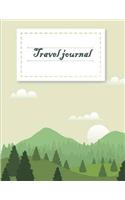 Travel journal: Travel notebook, blank book notebook, Adventure Journal, Vacation Journal Planner 8.5" x 11"- 120 Pages