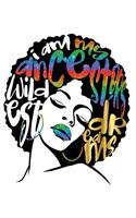 I Am My Ancestors Wildest Dreams: White Color Gold Lips College Ruled Notebook (7.5 X 9.25) 200 Pages(college Notebook, Ruled Notebook,200 Page Composition Book,200 Page Journal,200 