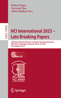 Hci International 2023 - Late Breaking Papers