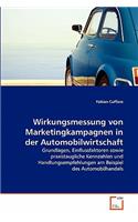 Wirkungsmessung von Marketingkampagnen in der Automobilwirtschaft