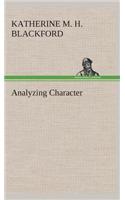 Analyzing Character