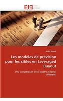 Les Modèles de Prévision Pour Les Cibles En Leveraged Buyout