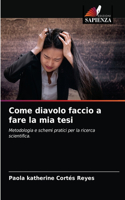 Come diavolo faccio a fare la mia tesi