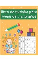 libro de sudoku para niños de 4 a 12 años