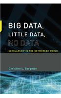 Big Data, Little Data, No Data