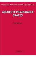 Absolute Measurable Spaces