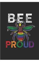 Bee Proud: Graph Paper Notebook / Journal (6 X 9 - 5 Squares per inch - 120 Pages) - LGBT Pride, Lesbian Pride, Gay Pride, Transgender Pride Gift Idea