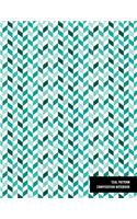 Teal Pattern Composition Notebook