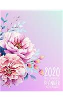 2020 Daily & Weekly Planner Pretty Peonies