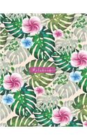 Notebook: Tropical Cover Design ... for School, College, Work, Business Notes, Personal Journaling, Planning, Hand Lettering... Perfect Gift / Present (120 Wi