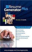 Resume Generator Plus (12 months) Printed Access Card