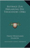 Beitrage Zur Erklarung Des Thukydides (1846)