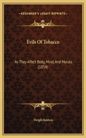 Evils Of Tobacco