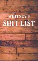 Whitney's Shit List: Dot Bullet Wood Notebook/Journal