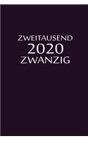 zweitausend zwanzig 2020: Tagesplaner 2020 A5 Flieder