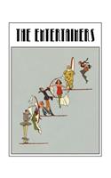 The Entertainers: Art Deco Retro Vintage Classic 1930s Style Notebook / White Blank College Ruled Lined Note Book