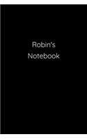 Robin's Notebook: Notebook / Journal / Diary - 6 x 9 inches (15,24 x 22,86 cm), 150 pages.