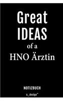 Notizbuch für HNO Ärzte / HNO Arzt / HNO Ärztin: Originelle Geschenk-Idee [120 Seiten liniertes blanko Papier]