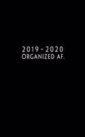 2019 - 2020: Weekly Planner Starting November 2019 - October 2020 - Week To View With Hourly Schedule - 8.5 x 11 Dated Agenda - Appointment Calendar - Organizer 