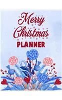 Merry christmas planner.: Happy Christmas Xmas.Holiday Organiser - Plan Cards, Gifts, Budget, Meals, Shopping Lists - Store Recipes, Lists, Notes & Much More - Everything you