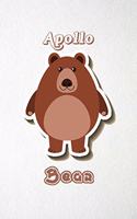 Apollo Bear A5 Lined Notebook 110 Pages