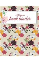 Address book binder