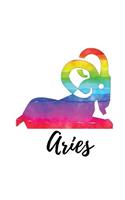 Aries: Cornell Notes Journal Rainbow