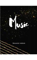 Music Manuscript Notebook: (7 Composer)