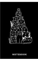 Notebook: Notebook Journal Handlettering Logbook 110 Pages Graph Paper 6 X 9 Record Books I Cat Journals I Cat Lover Gifts I Catmas