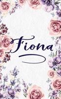 Fiona: Personalized Name Lined Journal - Gift Notebook for Women and Girls