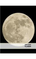 2019-2020 Planner Weekly and Monthly 8.5 X 11: Moon Theme Calendar Schedule Organizer and Journal Notebook (January 2019 - December 2020)(34 Academic Year)