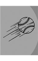 Baseball Notebook - Hexagonal 0.5 Inch (1/2 Inch) - Graph Paper