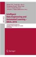 Intelligent Data Engineering and Automated Learning - Ideal 2016