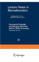 Geometrical Probability and Biological Structures: Buffon's 200th Anniversary