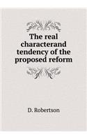 The real characterand tendency of the proposed reform