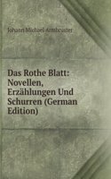 Das Rothe Blatt: Novellen, Erzahlungen Und Schurren (German Edition)